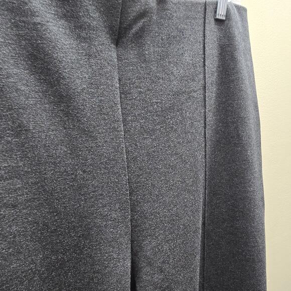 Chico's Pull-On Cropped Wide Leg Pants Stretch Tummy Control Dark Gray SZ 2 US L - Picture 3 of 5